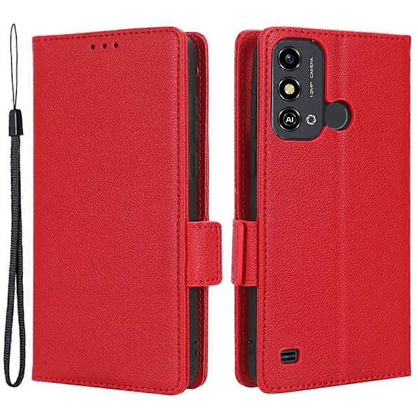 Til ZTE Blade A53/A53+ Magnetisk Lukning Telefon Etui Wallet Stand PU Læder Cover Multicolor Style C