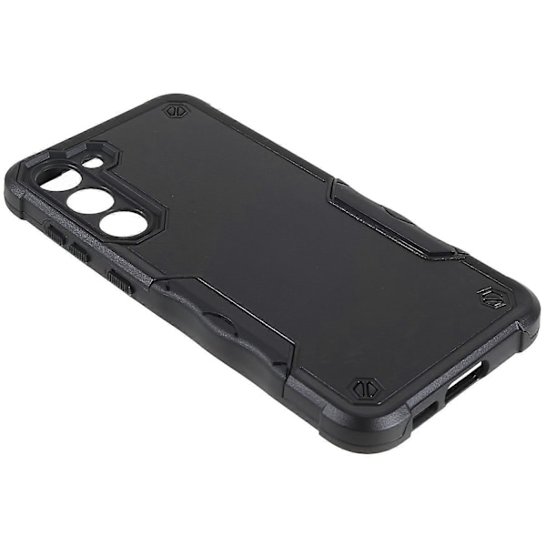 For Samsung Galaxy S23 Fallsikker Telefondeksel PC Bakside+Myk TPU Mobiltelefon Deksel Multicolor Style A