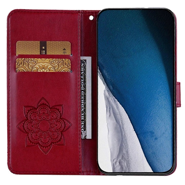 Til Samsung Galaxy A05 4G Etui Ugle Præget PU Læder Anti-drop Telefon Wallet Cover Multicolor Style F