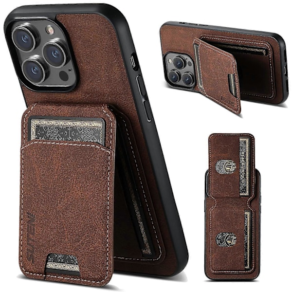 SUTENI H02 til iPhone 12 6,1 tommer/12 Pro 6,1 tommer Cover Vertikal Flip PU Læder Etui Multicolor Style C
