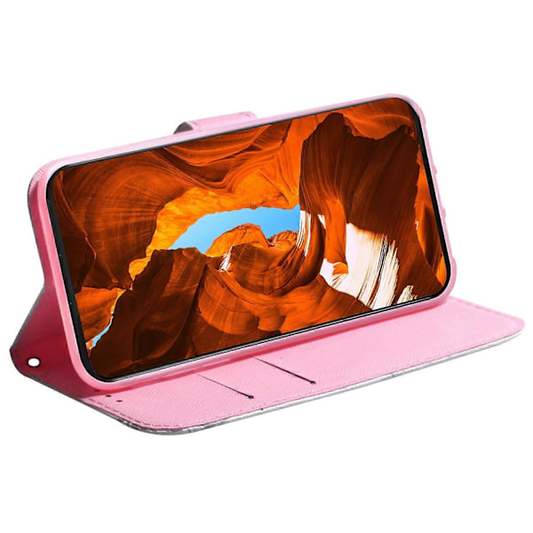 Plånboksfodral för Oppo A79 5G/A2 5G Mönstertryckt Läderfodral Multicolor Pink Flower