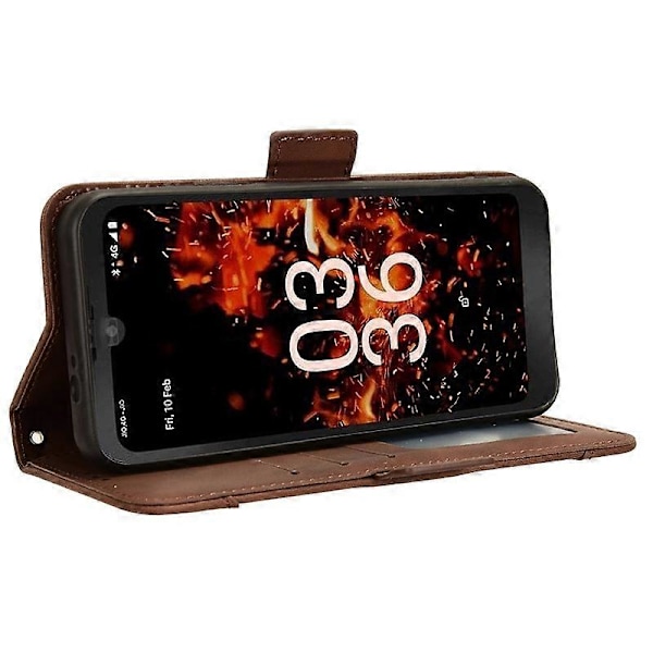 Orbic Fun+ 4G -kotelo, naarmuuntumaton PU-nahkainen puhelinlompakko folio flip -suojus Multicolor Style A