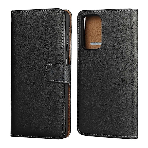 Premium Äkta Läder Telefon Folio Flip Plånboksfodral med Ställ för Samsung Galaxy A52 5G/A52 4G