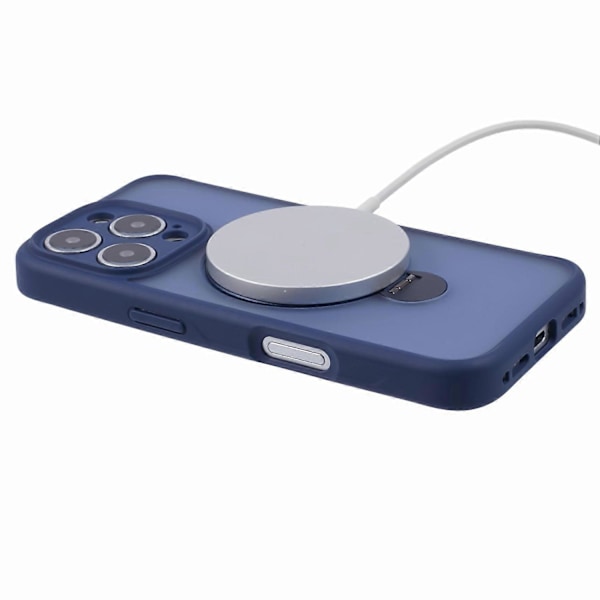 Skal för iPhone 16 Pro Kompatibelt med MagSafe Matt TPU+PC Roterande Ställ Multicolor Style C