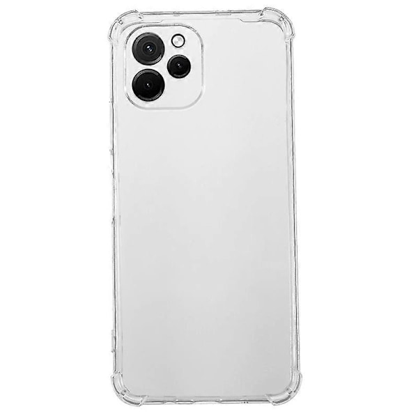 För Huawei nova Y61 4G Transparent Baksida Förstärkt Hörn Stötsäker TPU Mobilskal