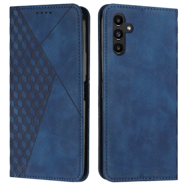 Til Samsung Galaxy A35 5G Etui Anti-Ridse PU Læder Telefon Stand Cover Multicolor Sapphire