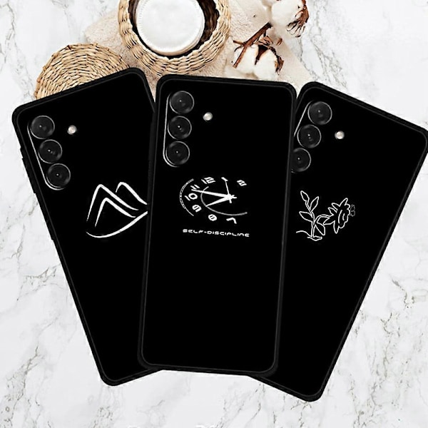 Til Samsung Galaxy A26 5G Line Art Cover Anti-Ridse Blød TPU Telefon Cover Multicolor Style P