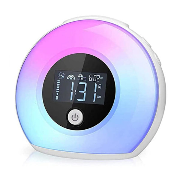 Bluetooth-kompatibel musikalisk sömnlampa USB Laddning Led Alarm Clock Light Five color Audio