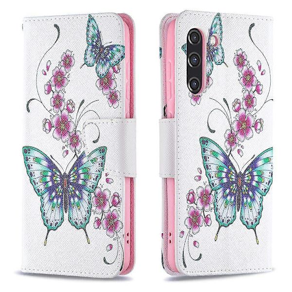 Wallet Design Mønster Print Fuld Beskyttelse Læder Stand Cover Case til Samsung Galaxy S21 FE 5G