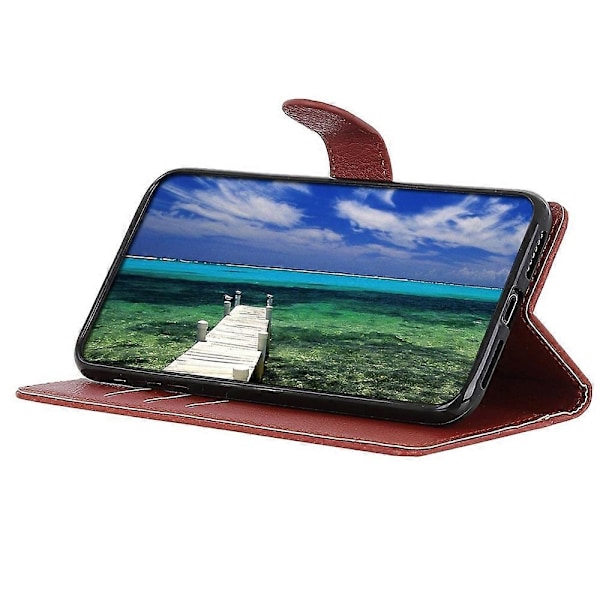 Til iPhone 14 Pro 6.1 tommer Slidstærk PU Læder Cover Stativ Magnetisk Beskyttende Wallet Case Multicolor Style D