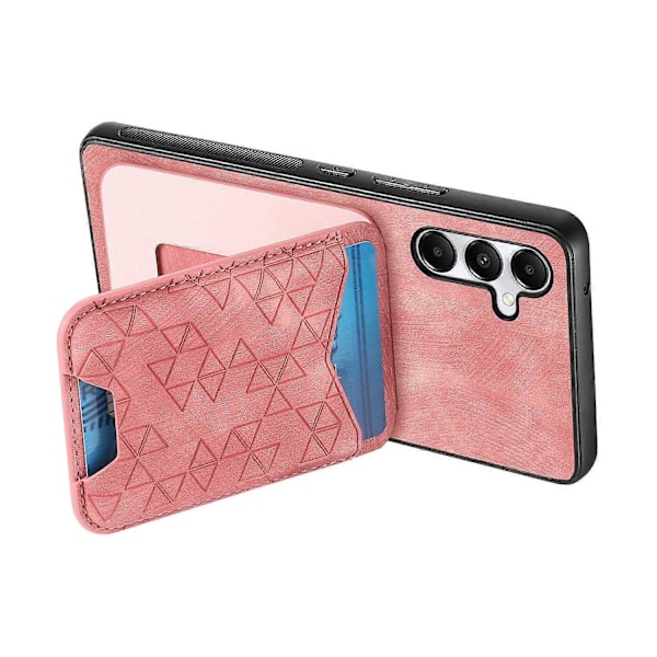 Til Samsung Galaxy A05s 4G Etui med Præget Mønster, Kortholder, Støttefod, Læder Bagside Cover Multicolor Style A