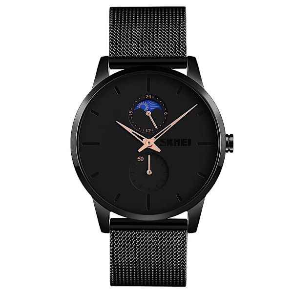 Män Casual Quartz Watch Rose Gold