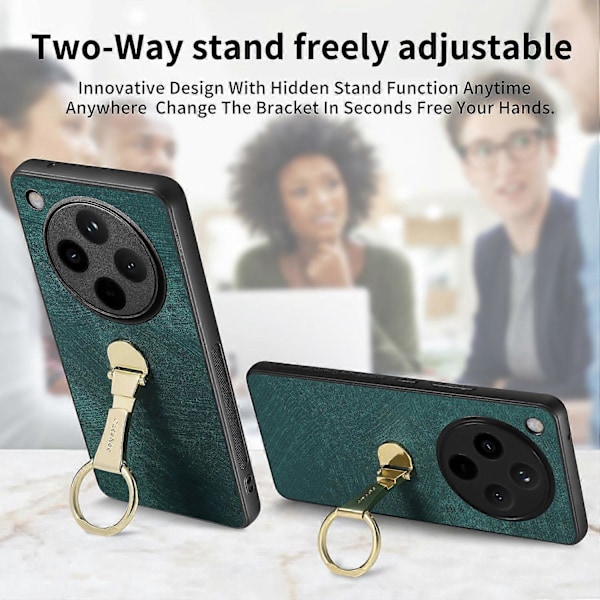 CASENEO D22 Oppo Find X8 5G -kotelolle, taitettava jalusta, retro nahkainen takakansi Multicolor Style C