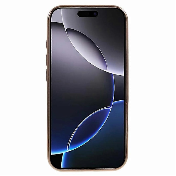 WANLONFENG Magnetiskt skal för iPhone 16 Pro Max, elektropläterad TPU-skal med linsskydd + 2 st härdat glas Multicolor Gold