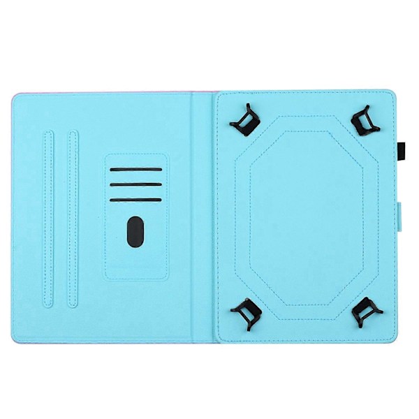 7-tommers Universal Tablet Case PU Læder Mønster Stand Kort Holder Beskyttelsescover Multicolor Style F