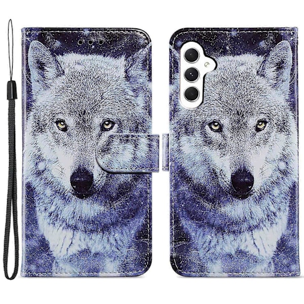 Til Samsung Galaxy A05s 4G Wallet Case PU Læder Mønster Print Telefon Cover Multicolor Style F