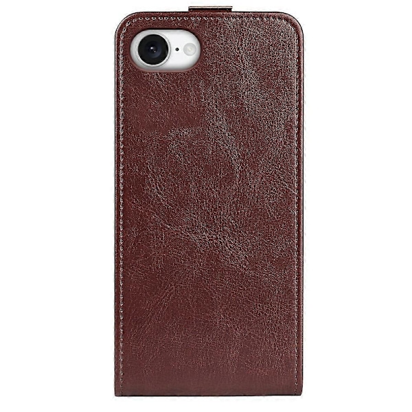 iPhone 16e -kotelo korttipaikoilla, pystysuuntainen läppä, nahkainen puhelinkotelo - musta Multicolor Brown