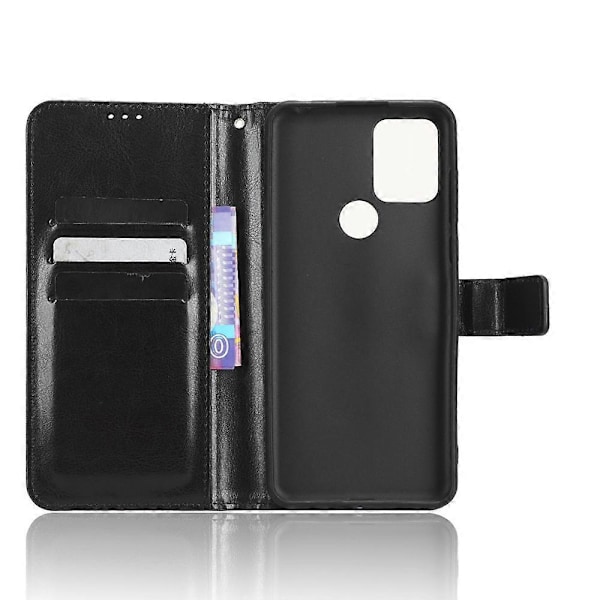 Telefonfodral för TCL 305i (Fingeravtrycksversion), Ställ Plånbok Läder Mobiltelefonfodral med Rem