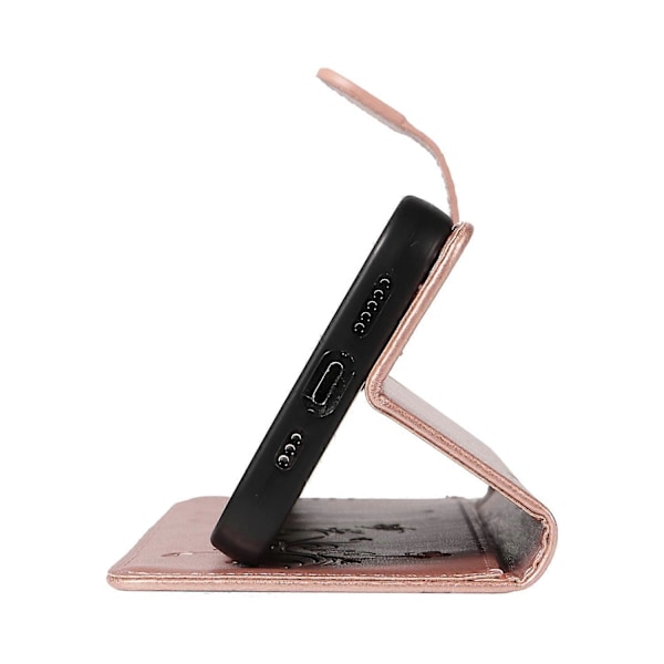 Fodral för Samsung Galaxy A06, blommönstrat PU-läder plånboksfodral Multicolor Style B