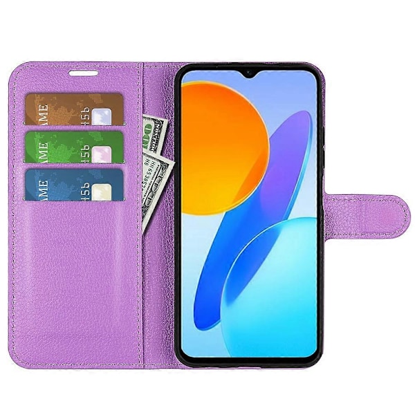 Honor X8 5G Lompakkokotelo PU-nahkaa+TPU Folio Flip Magneettilukolla Multicolor Style H