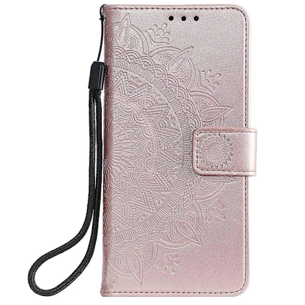 Præget Mandala Blomst Pung Læder Etui med Rem til Samsung Galaxy A52 4G/5G/A52s 5G Multicolor Style E