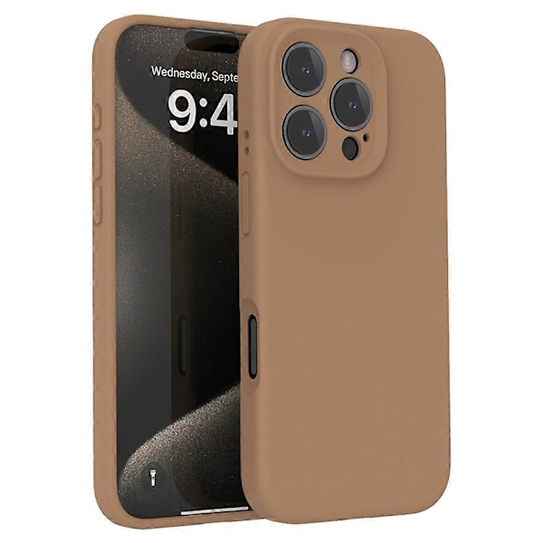 Skal för iPhone 16 Pro Max PC+Flytande Silikon Skyddande Mobilskal med Mikrofiberfoder Multicolor Style I