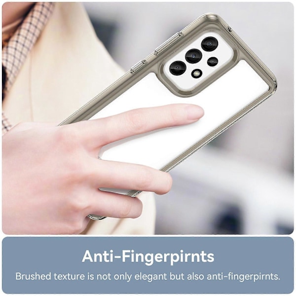 Samsung Galaxy A33 5G TPU-kehys Akryylinen Takakansi Iskunkestävä Suojapuhelinkotelo Multicolor Style C