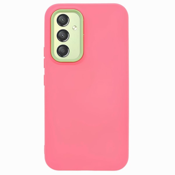 För Samsung Galaxy A14 4g Gummerat phone case Avtagbar ram Pc+tpu Cover Rose Pink