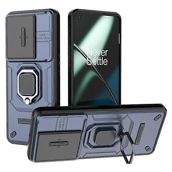 OnePlus 11 5G -kotelo, liukulinssisuoja, rengaspidike, PC+TPU-puhelinkuori Multicolor Style E