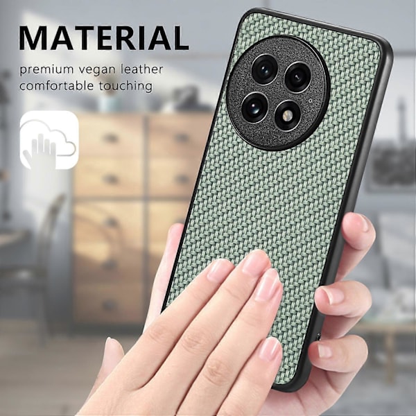 Skal för OnePlus 13 Kolfibertextur PU+PC+TPU Telefon Baksida Multicolor Style C