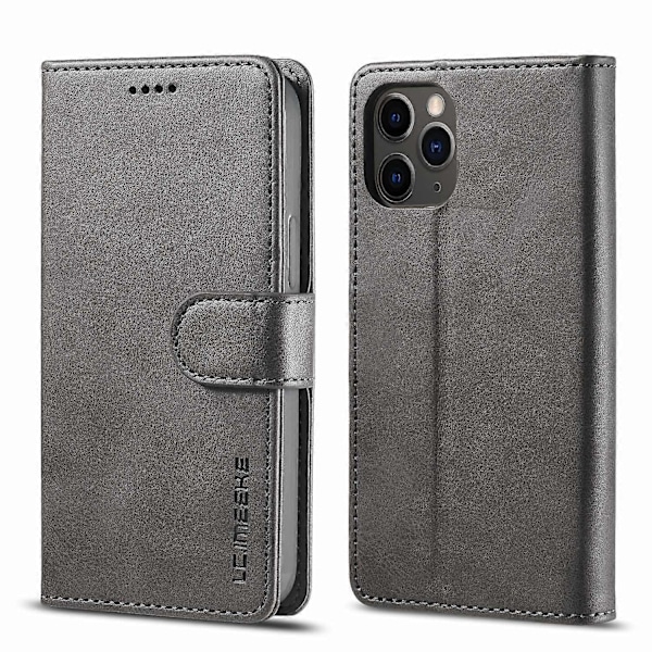 LC.IMEEKE Wallet Stand Læder Shell Mobiltelefon Cover til iPhone 12 Pro Max 6.7 tommer Multicolor Style B