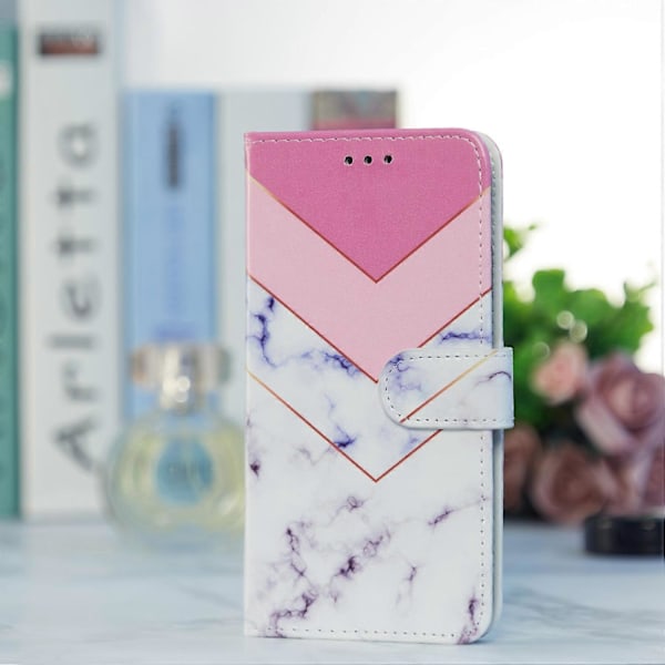PU læder telefoncover med pung, stativ og mønsterprint til Samsung Galaxy S23 FE med rem Multicolor Style K