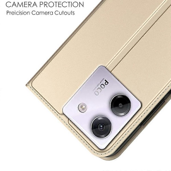 Xiaomi Poco M7 Pro 5G -kotelo PU-nahkaa, puhelinkotelo korttipidikkeellä, jalustalla ja magneettilukolla Multicolor Style D