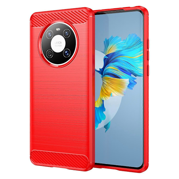 För Huawei Mate 40E/Mate 40 Skal Slim-Fit Kolfibertextur Telefonskal TPU Multicolor Style B