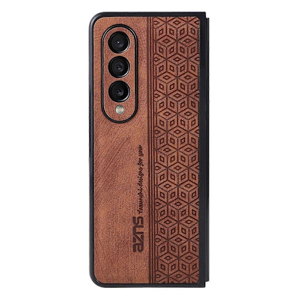 AZNS Telefonfodral för Samsung Galaxy Z Fold4 5G Präglat Mönster PU Läderbelagd TPU Baksida Multicolor Style A