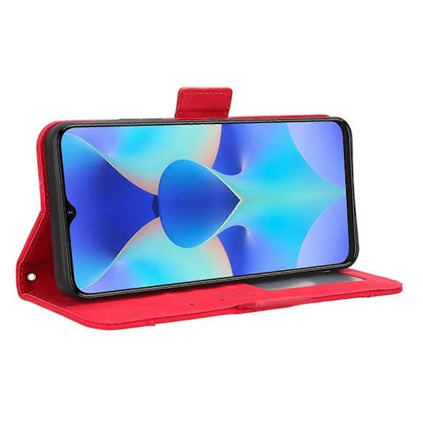 TECNO Spark 10 4G -puhelimelle Käännettävä Nahkainen Puhelinkotelo Jalustalla ja Useilla Korttipaikoilla, Lompakkokotelo Multicolor Style C
