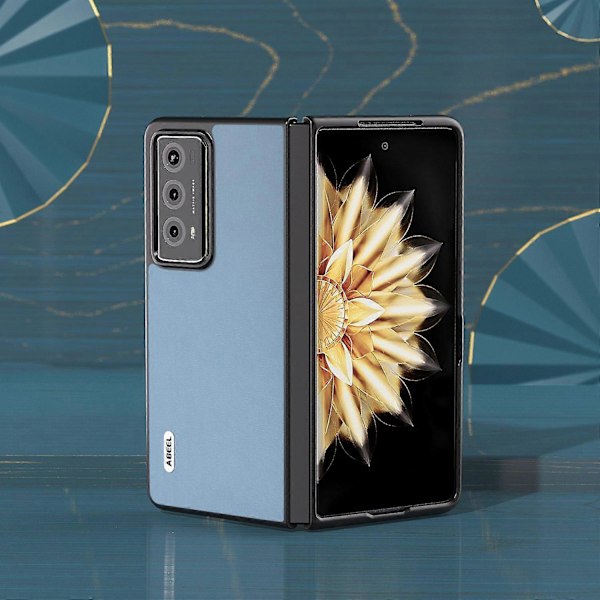 Honor Magic V2 5G -puhelimen suojakuori, teksturoitu PU-nahka + PC-suojakotelo Multicolor Style C