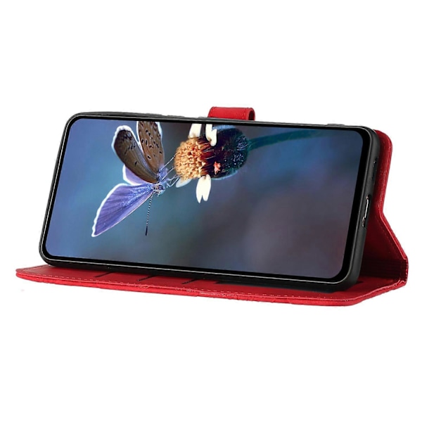 Blommig PU-läder plånboksfodral med stativ för iPhone 12 Pro Max 6,7 tum Multicolor Style D