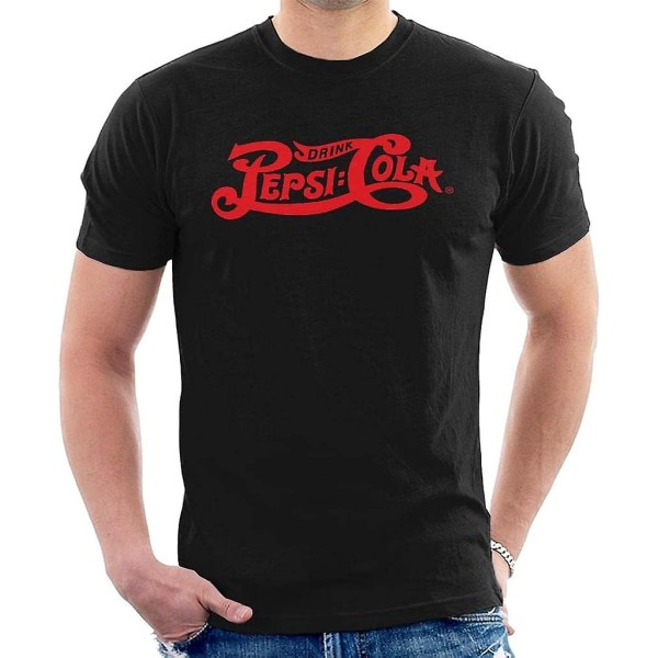 Pepsi Cola 1906 Juoma Logo Miesten T-paita -aikuinen, 3xl Black XL
