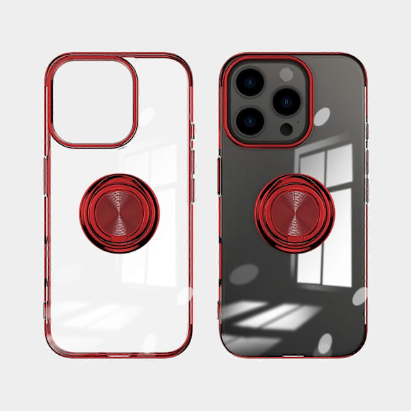 iPhone 16 Pro -kotelo, galvanointi, jalusta, TPU-puhelinkuori, magneettinen autoteline Multicolor Style C