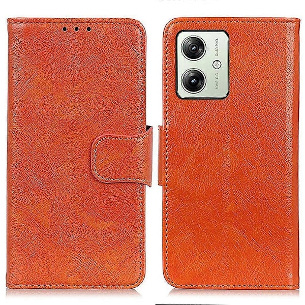 Til Motorola Moto G54 5G Cover Nappa Tekstur Spaltet Læder Stødsikkert Telefon Cover Multicolor Style C