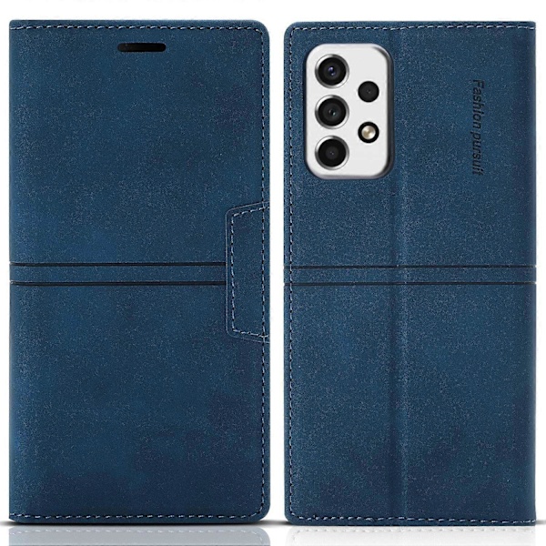 PU-nahka + TPU Lompakkokotelo Jalustalla Magneettinen Itsekiinnittyvä Puhelinkotelo Samsung Galaxy A33 5G:lle Multicolor Style F