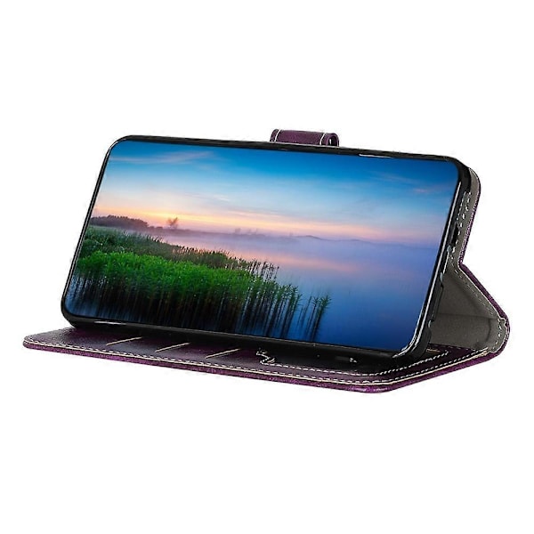 Til Huawei Mate 60 Retro Crazy Horse Tekstur PU Læder Shell Wallet Stand Telefon Cover Multicolor Style D