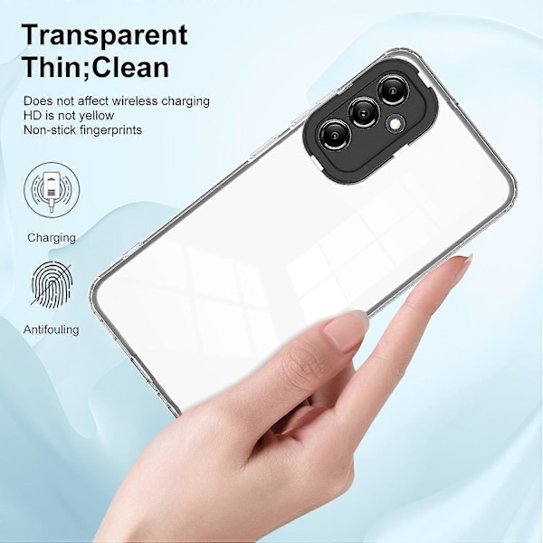 För Samsung Galaxy A54 5G 3-i-1 Transparent Baksida Anti-repa TPU+PC Mobilskal Multicolor Style A