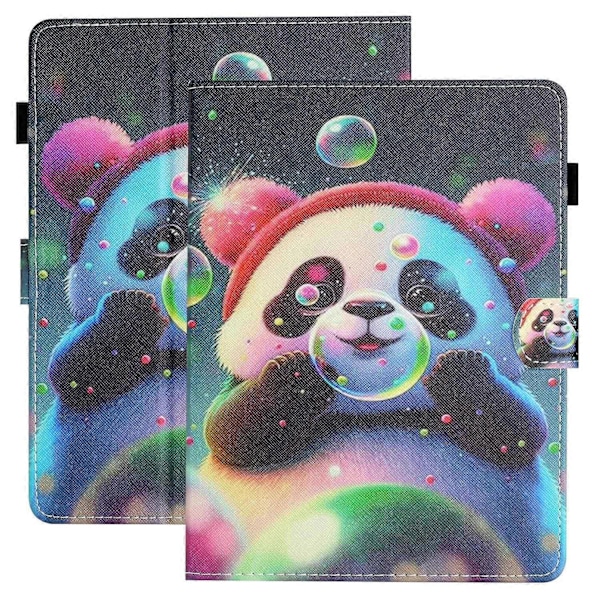 7-tommers Universal Tablet Case PU Læder Mønster Stand Kort Holder Beskyttelsescover Multicolor Style D