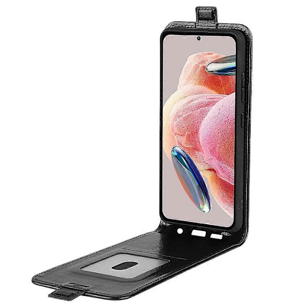 Til Xiaomi Redmi Note 12 4G Vertikal Flip Telefon Cover Kort Holder PU Læder Beskyttelses Cover Multicolor Style A