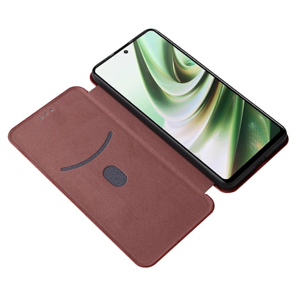 OnePlus Nord CE3 5G -puhelimen korttipidike nahkainen jalusta hiilikuitukuvioinen suojakuori Multicolor Style C