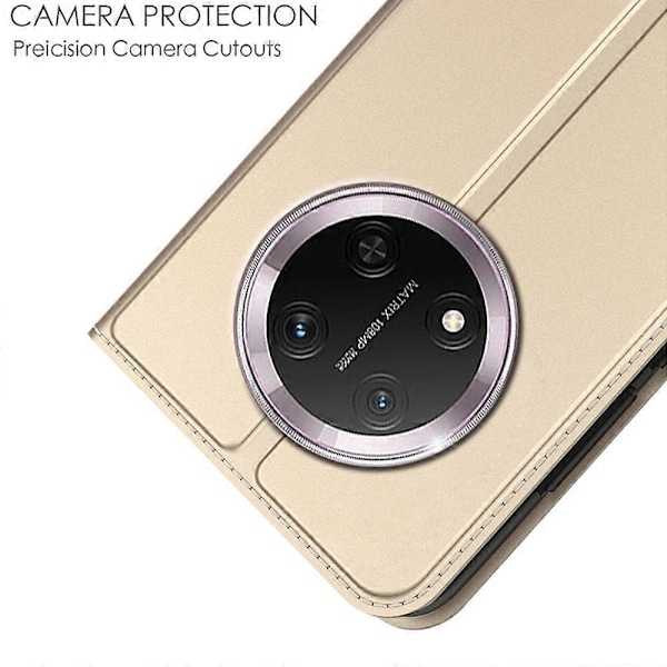 Nahkakotelo Honor Magic7 Lite 5G/X9c 5G/X60 Pro 5G -puhelimelle, korttipidike, jalusta, magneettisuljin Multicolor Style B