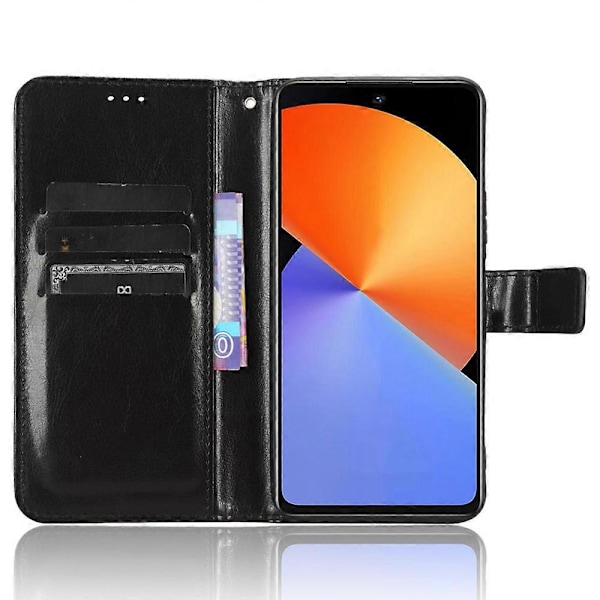 För Infinix Note 30i 4G Anti-Dust Mobilskal Plånbok Ställ PU Läder Flip Fodral Multicolor Style A