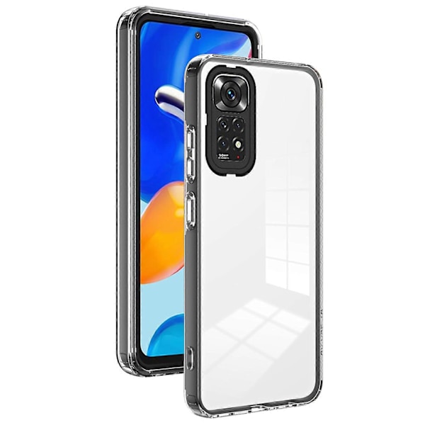 Til Xiaomi Redmi Note 12S 4G/11S 4G/Note 11 4G (Qualcomm) Etui TPU+PC Gennemsigtigt Bagside Telefon Cover Multicolor Style C